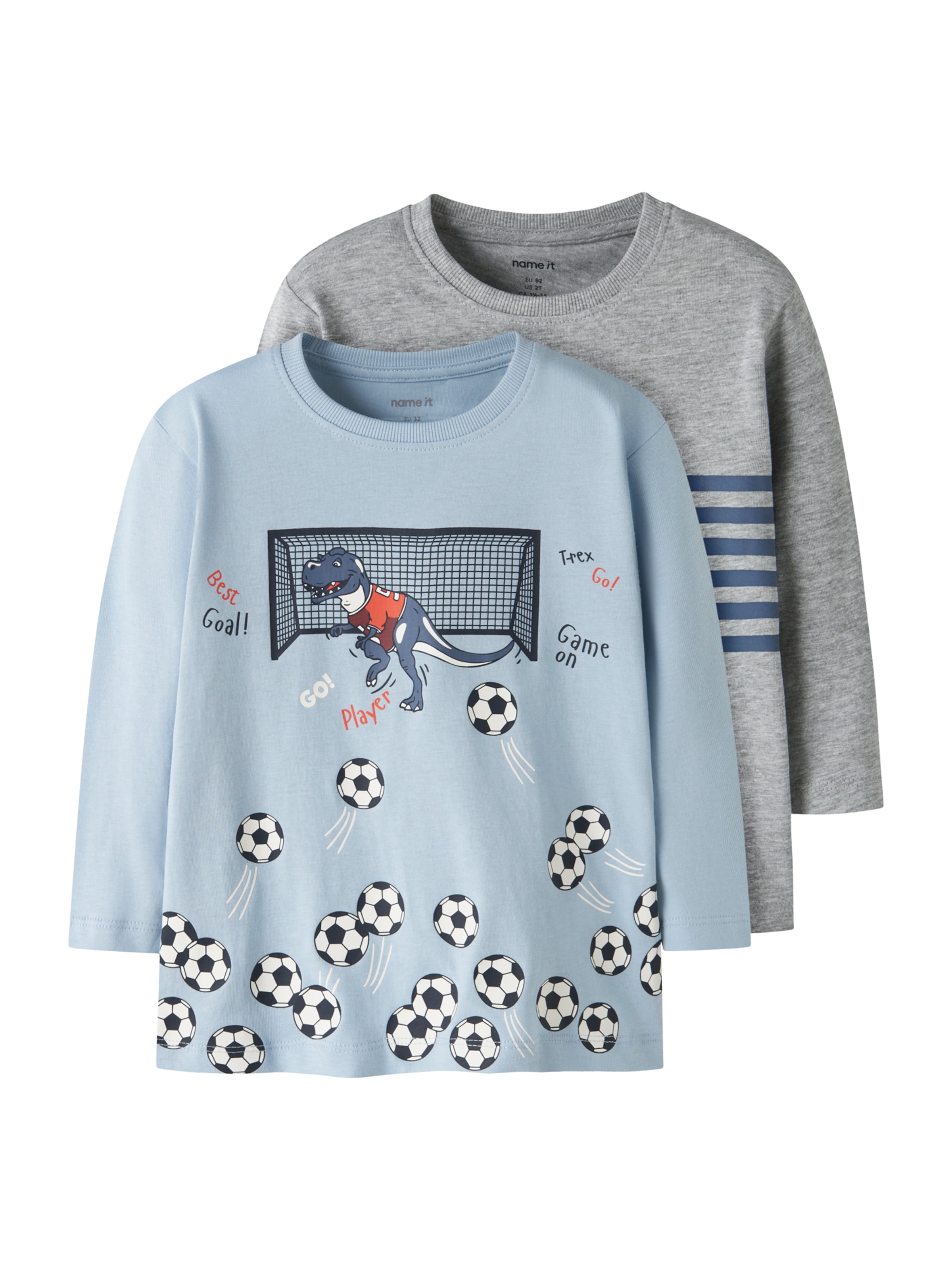 

NAME IT Лонгслив 'NMMVILASSE' в цветах Navy, Light Blue, Mottled Grey