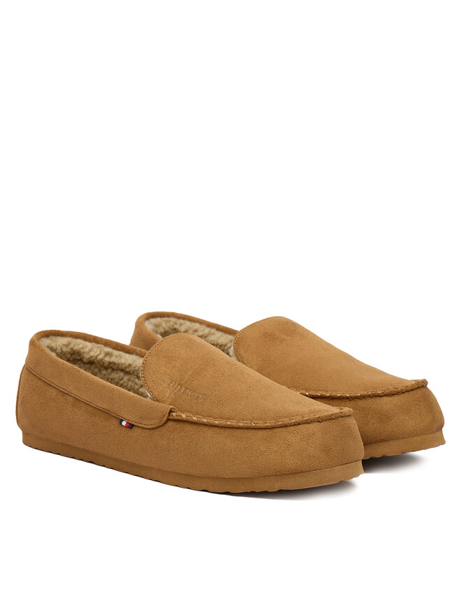 Тапочки Tommy Hilfiger M Driver House FM0FM05617, коричневый — фото 2