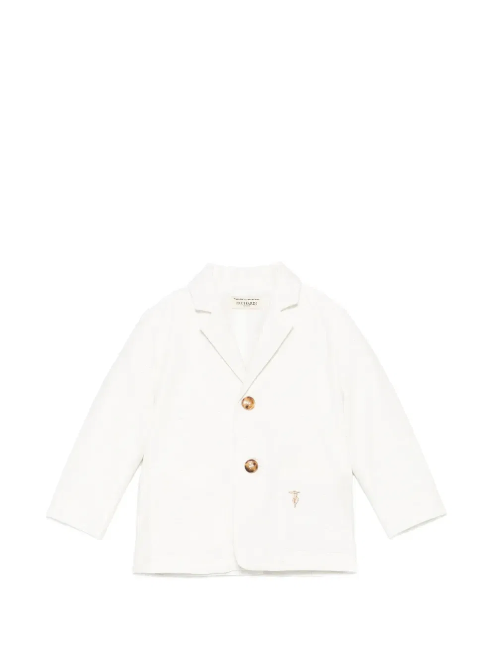Жакет на пуговицах Trussardi Junior, бежевый