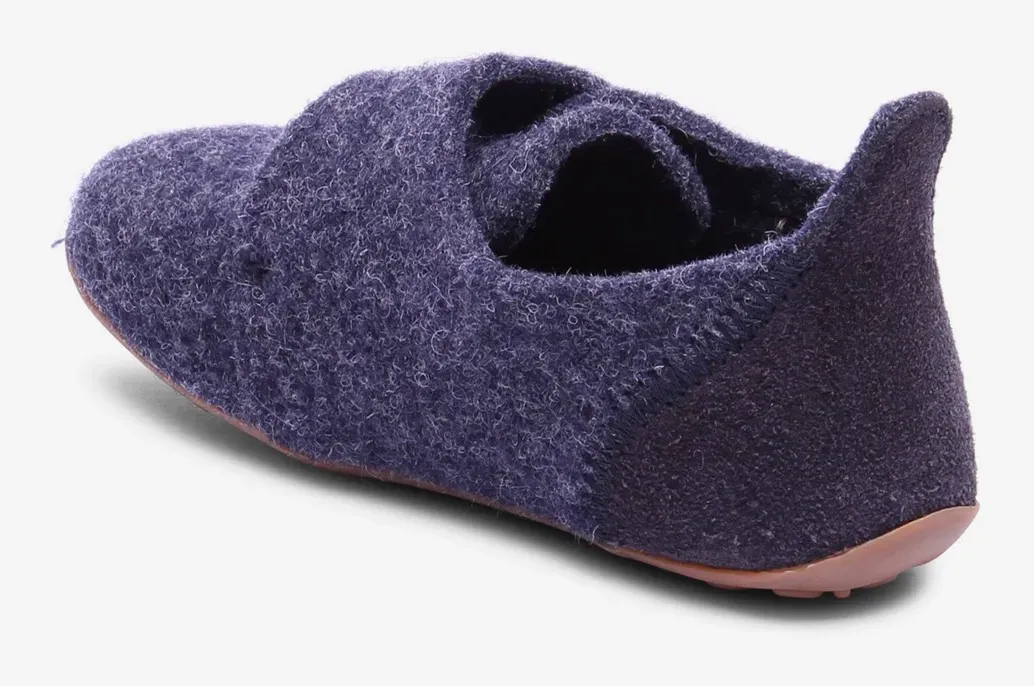 Тапочки Bisgaard " Bisgaard Casual Wool", туфли без шнуровки, туфли на липучке на подкладке из овечьей шерсти, синий — фото 2
