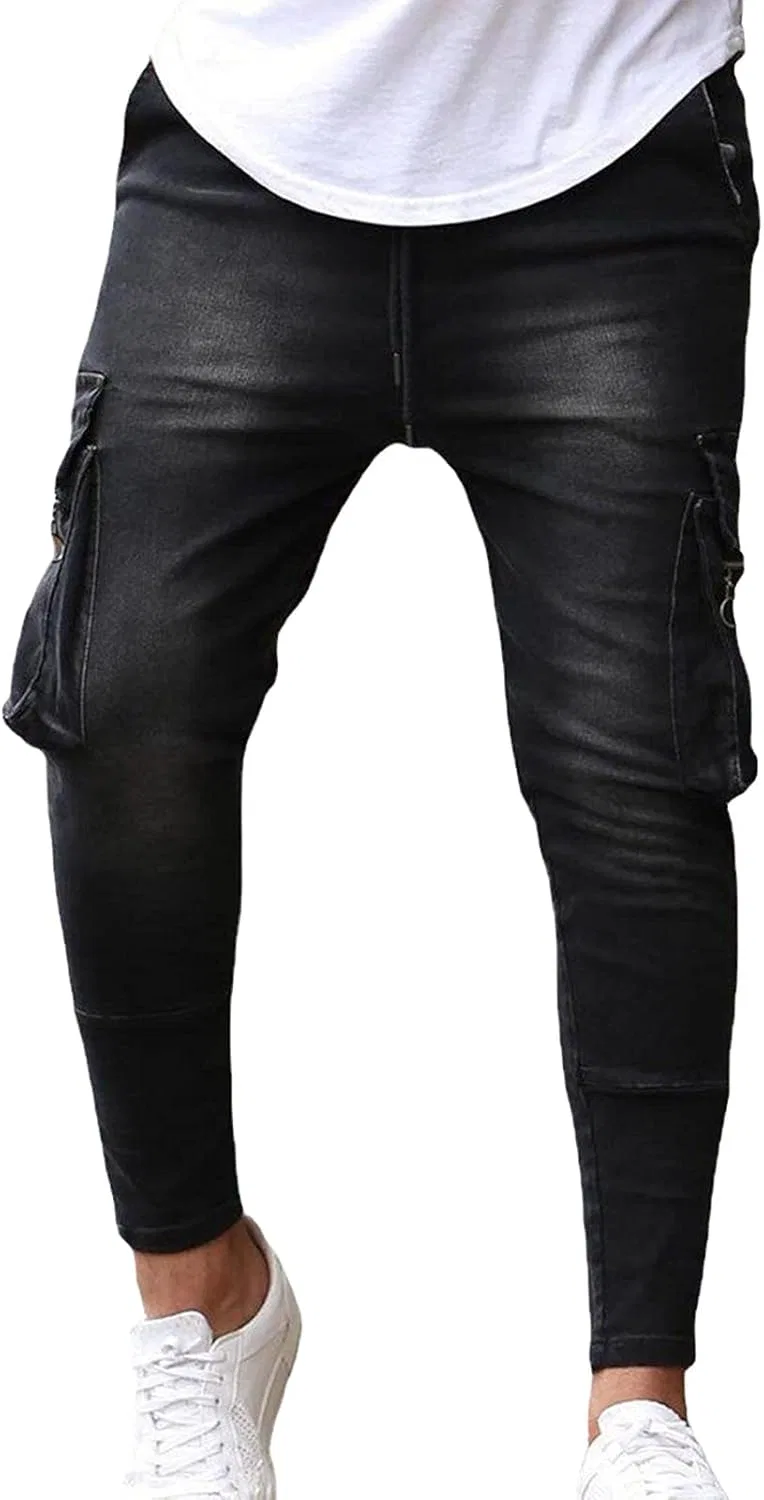 Джинсы с боковыми карманами, Slim Fit, Черный