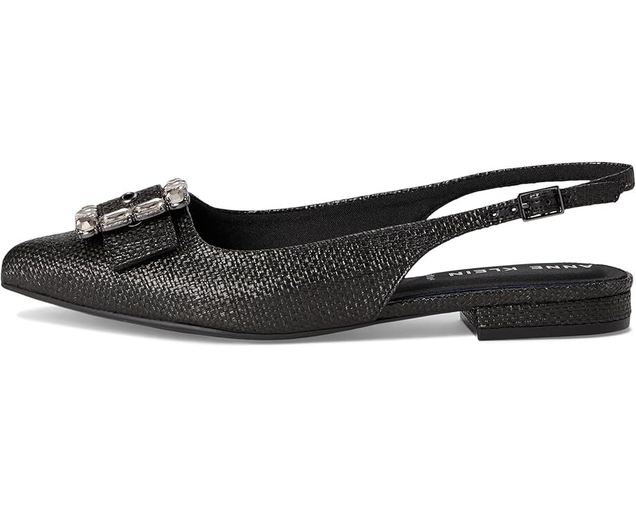 Туфли на плоской подошве Anne Klein Kenni, цвет Black Raffia — фото 4