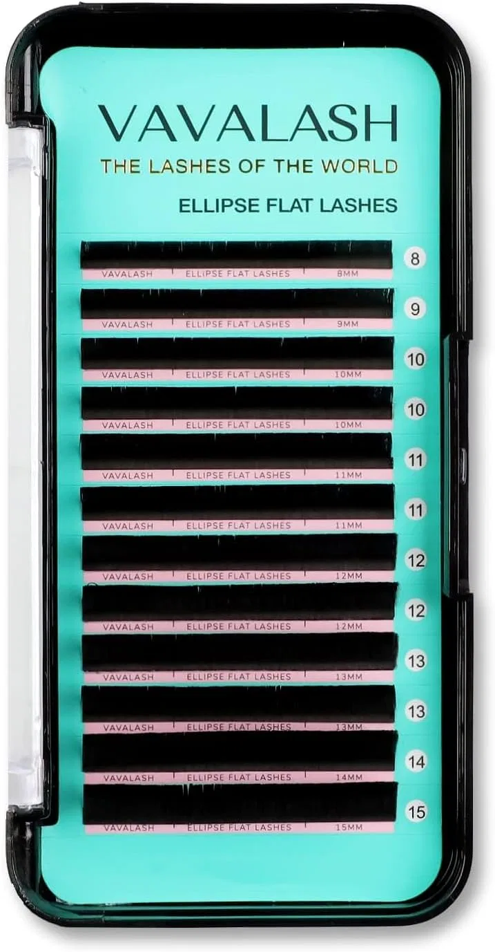 Ресницы VAVALASH Oval 0.15 мм Curl 8-15 мм Mixed Flat Black