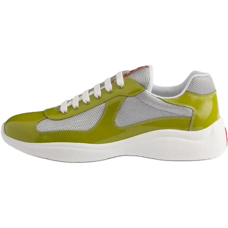 

America's Cup Low top повседневные мужские туфли лаймовый PRADA, Original Shoe Box Included