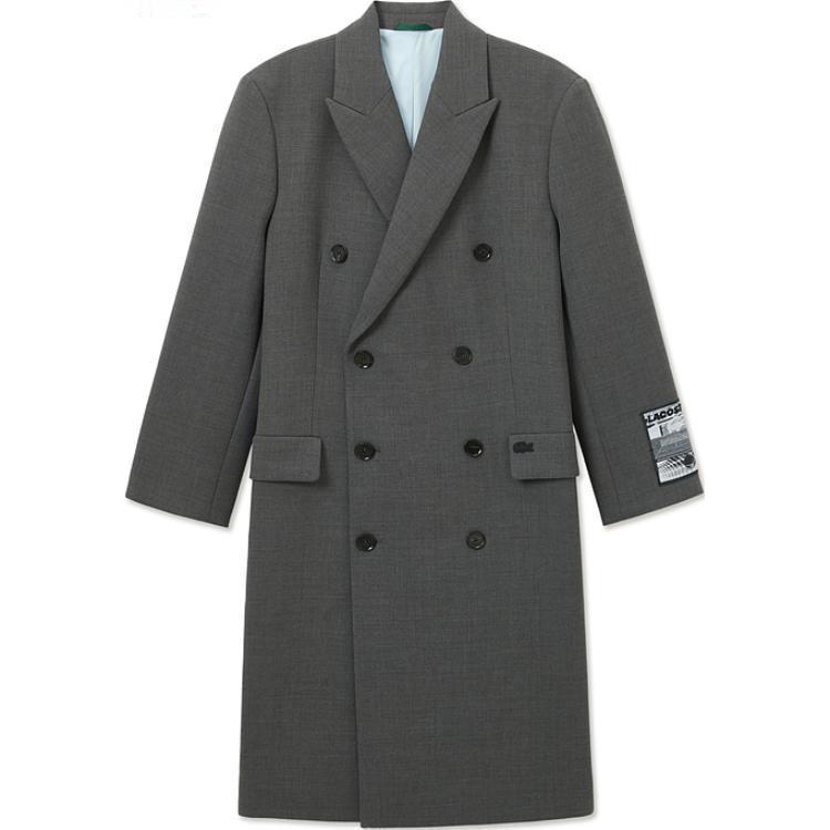 

LACOSTE Двубортное пальто, Dark Gray