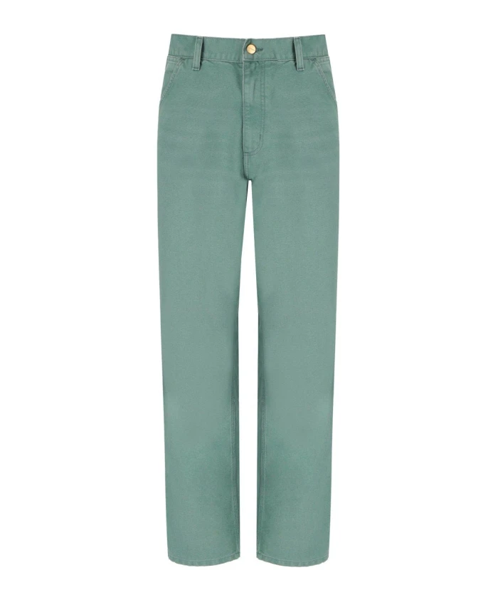 

Зеленые рабочие брюки из парусины Carhartt Wip, зеленый