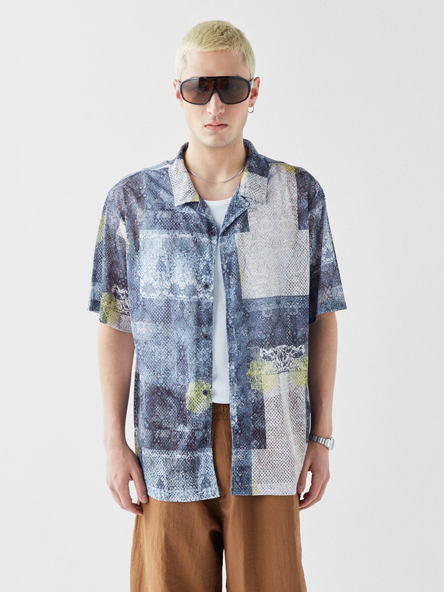 

Удобная рубашка на пуговицах VAMOS CLO Miami, цвет Blue/Dark blue