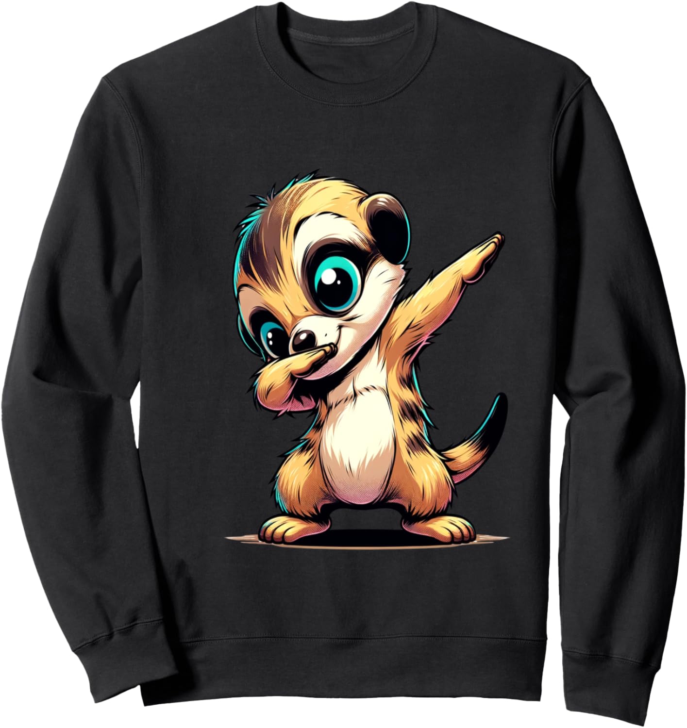 

Забавная толстовка с изображением танцующего суриката в дубляже Dustwear Design - Dubbing And Dabbing, черный