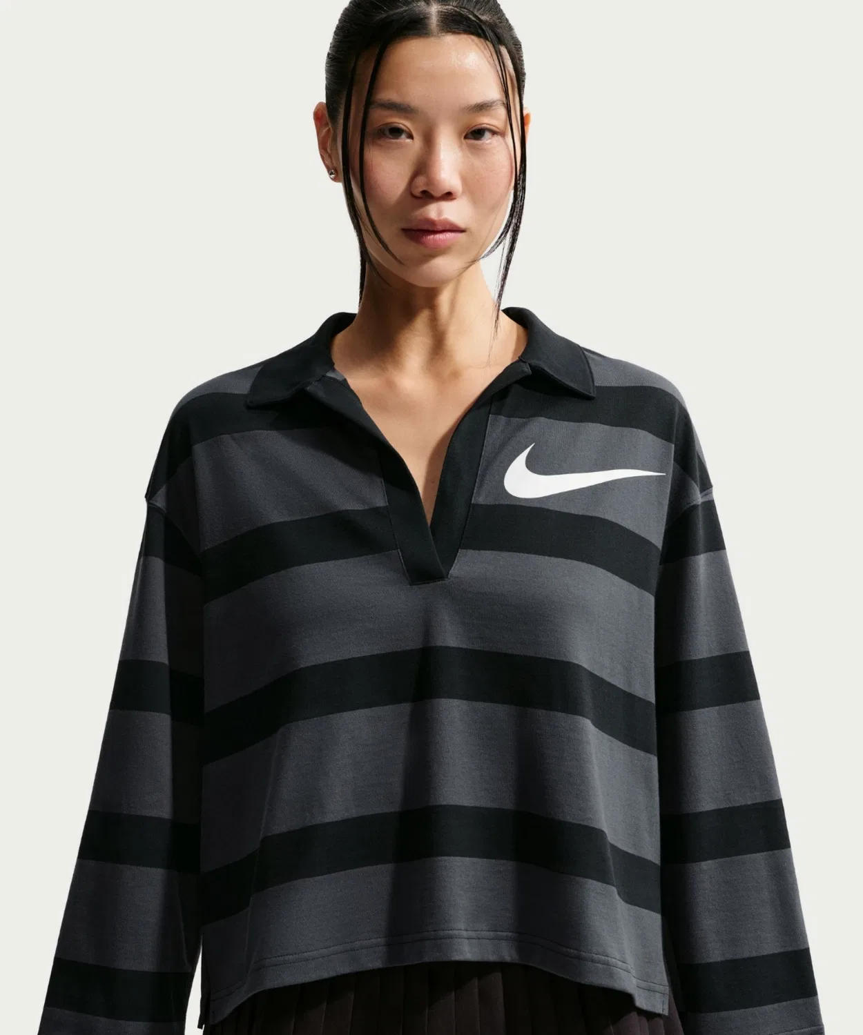 Футболка Nike Sportswear Oversized Top, хлопок, тёмно-серый