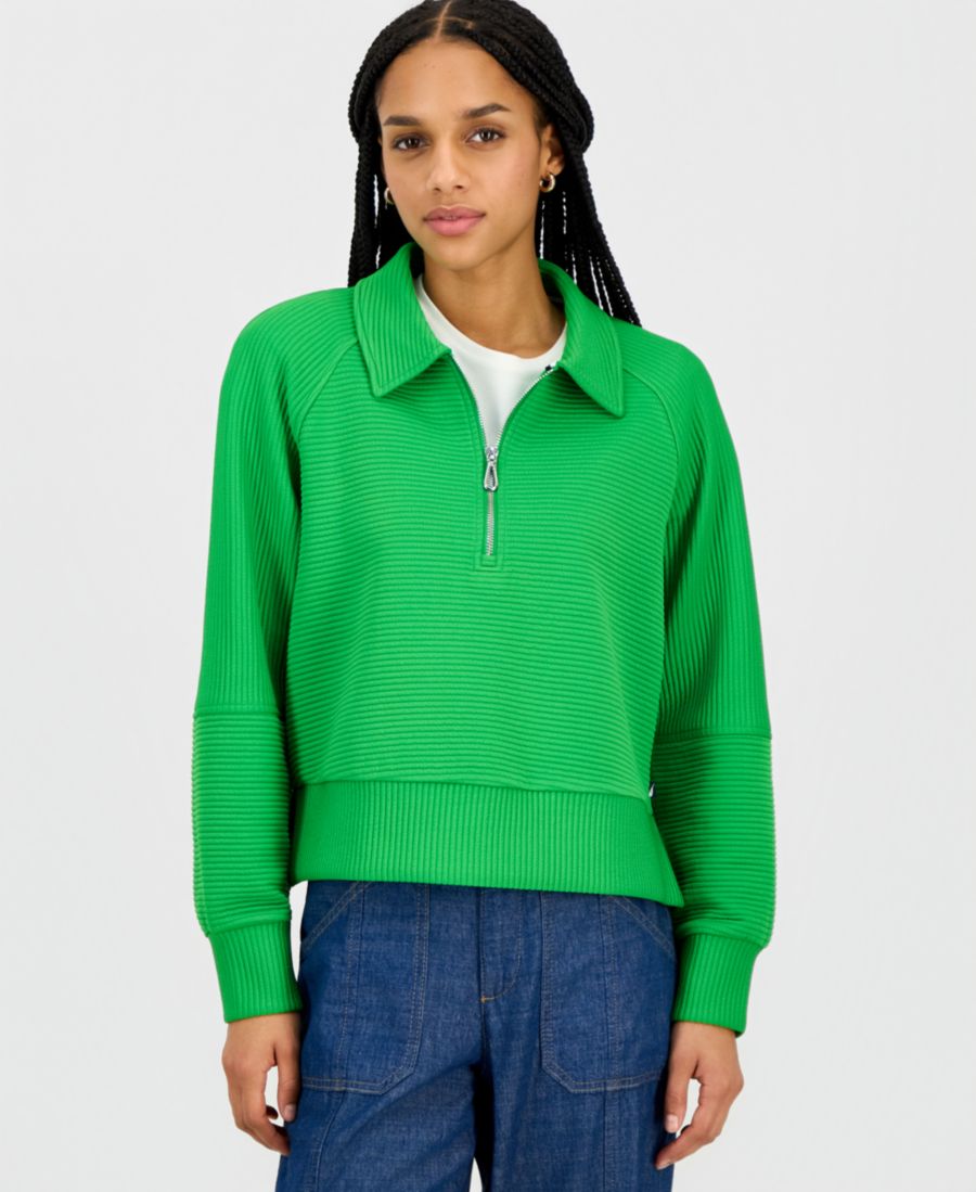 

Женская толстовка с застежкой-молнией до четверти длины и оттоманкой Nautica Jeans, New Leaf