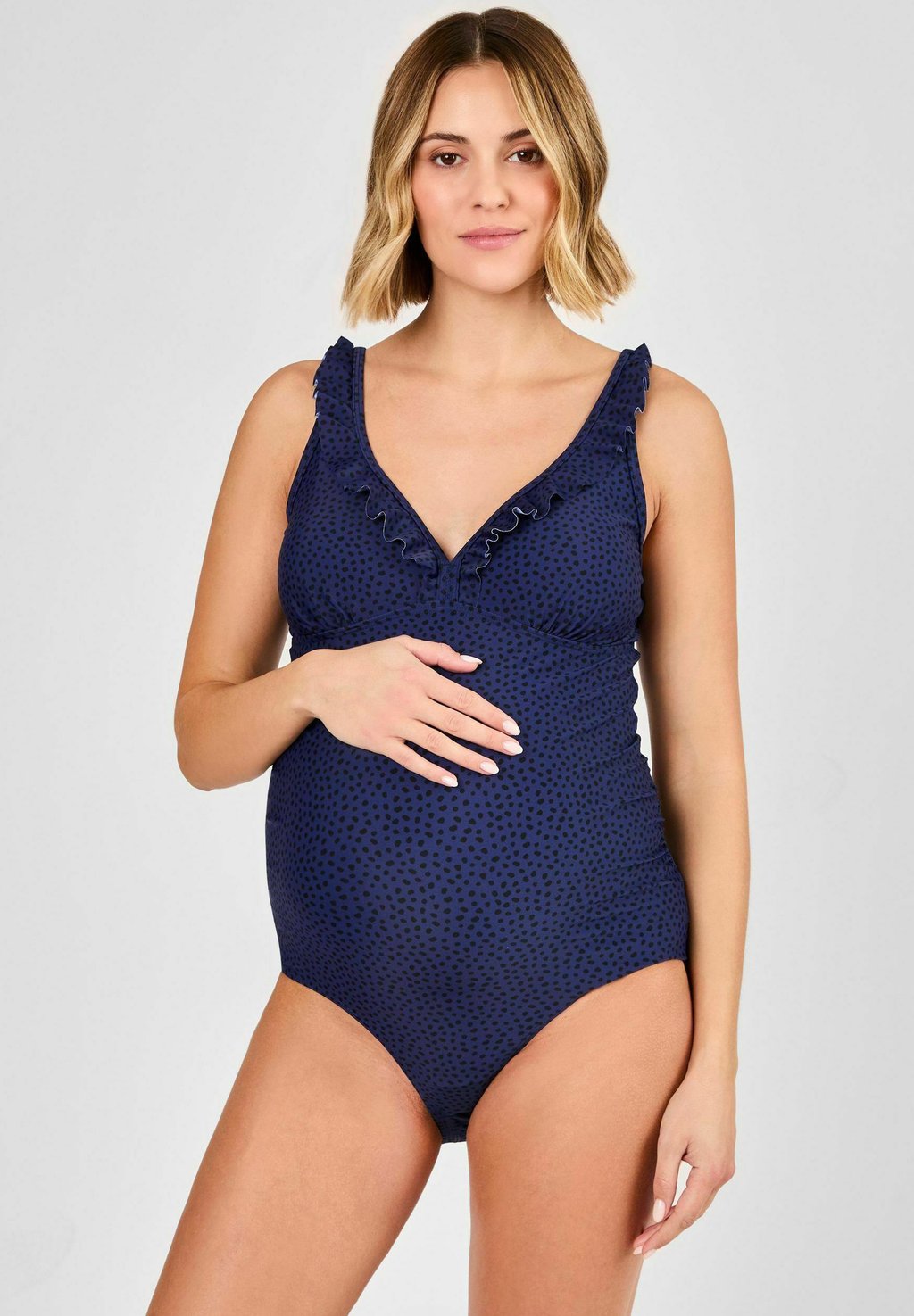 

Купальник MATERNITY SPOT FRILL JoJo Maman Bébé, синий