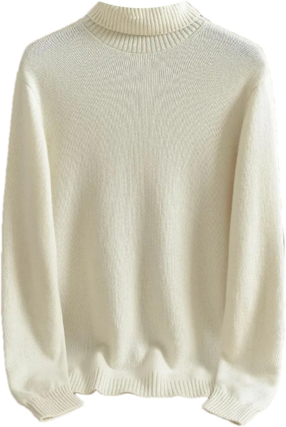 

Толстый кашемировый свитер-водолазка мужской однотонный Kelsiop