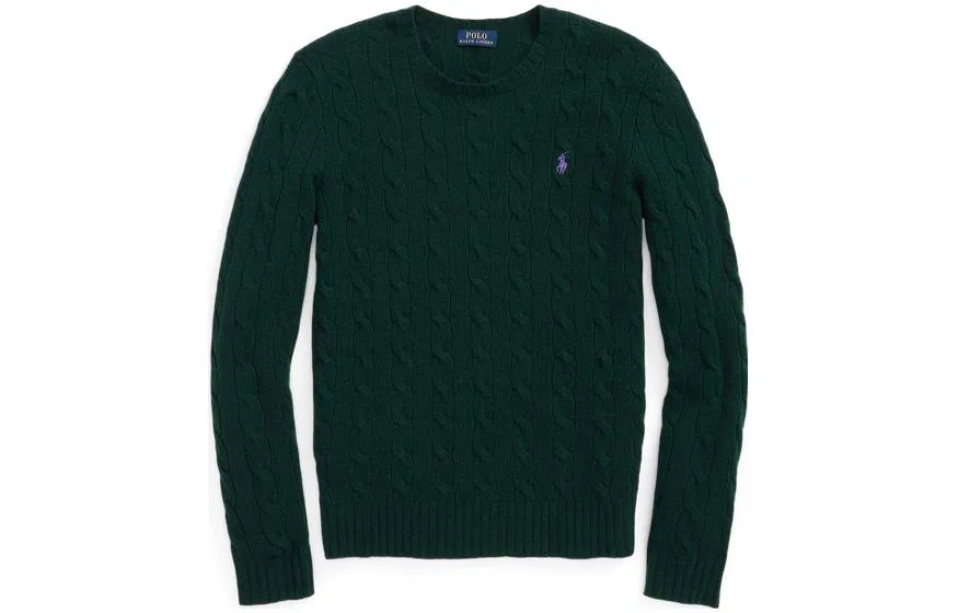 Свитер с V-образным вырезом из кашемира Polo Ralph Lauren Green