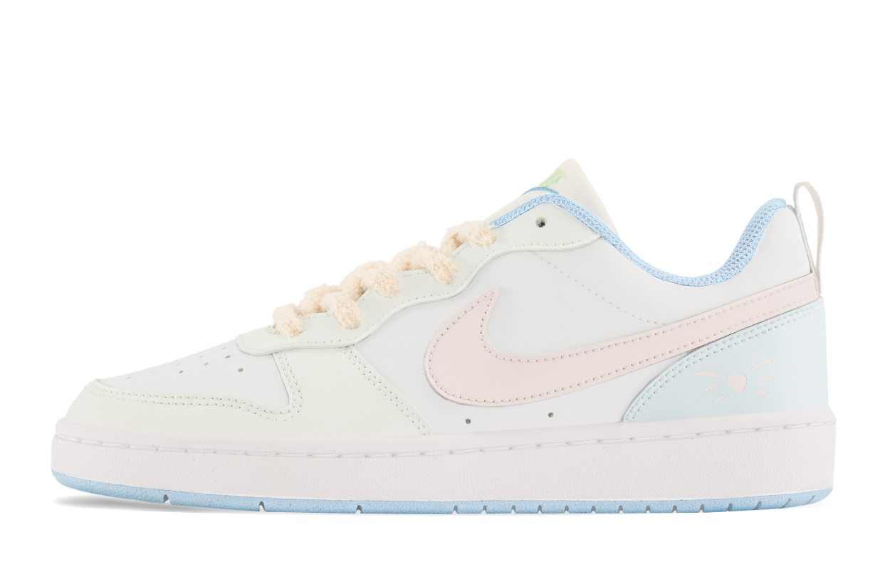 

Nike Детские кроссовки для скейтбординга Court Borough с нескользящей подошвой, износостойкие, розовые, для подростков