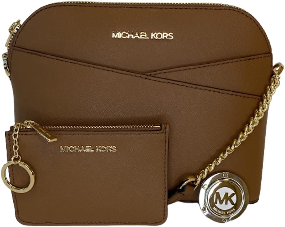 

Michael Kors MICHAEL Michael Kors Jet Set Travel MD Dome XCross Crossbody в комплекте с крючком для сумки SM TZ для монет (багаж)