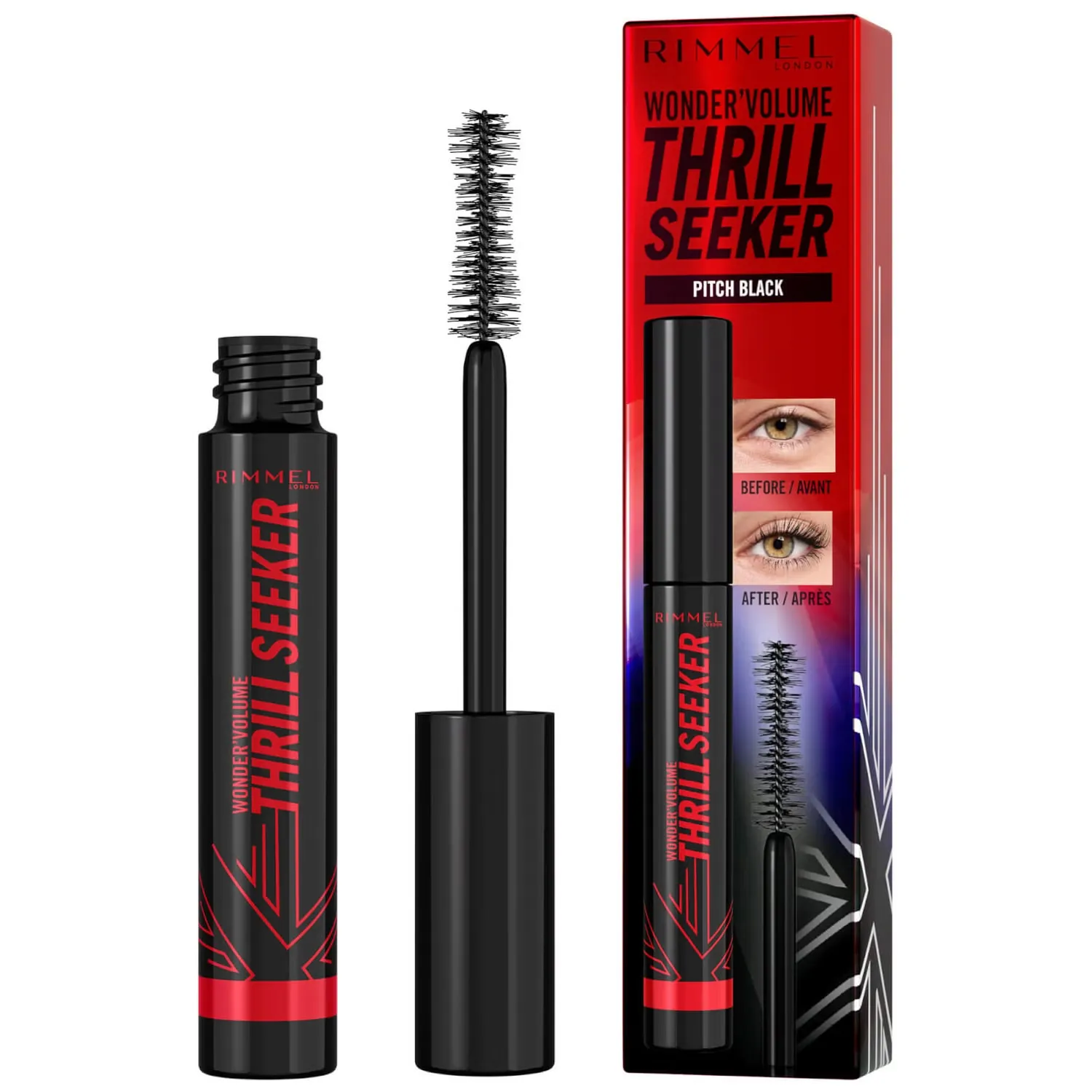 

Тушь для ресниц Volume Thrill Seeker - Черный как смоль 8 мл Rimmel