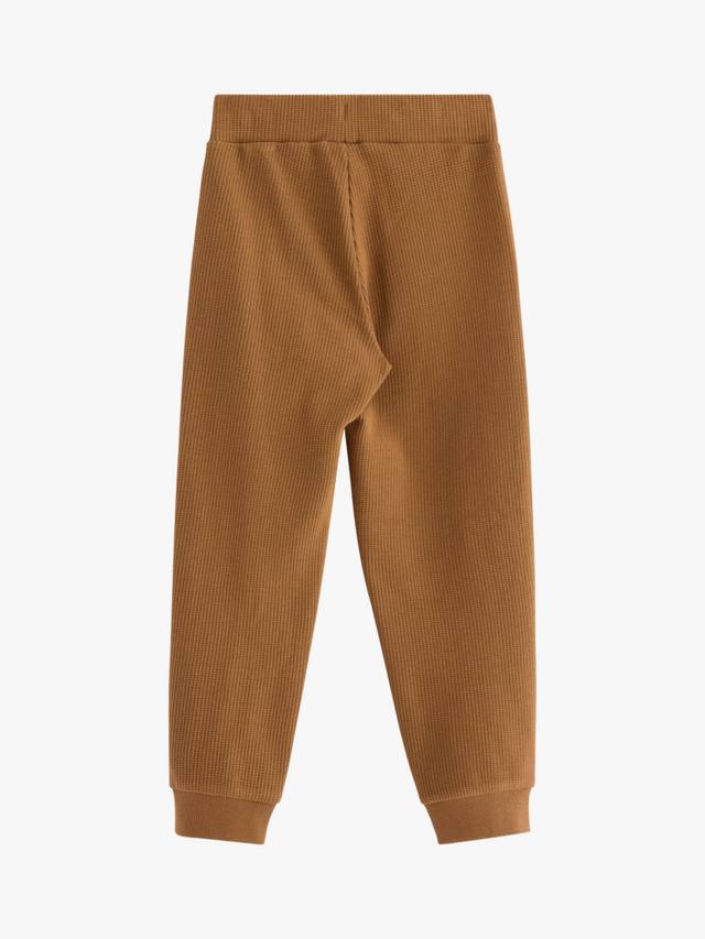 Детские джоггеры с аппликацией на коленях из хлопковой смеси Lindex, Light Dusty Brown — фото 2