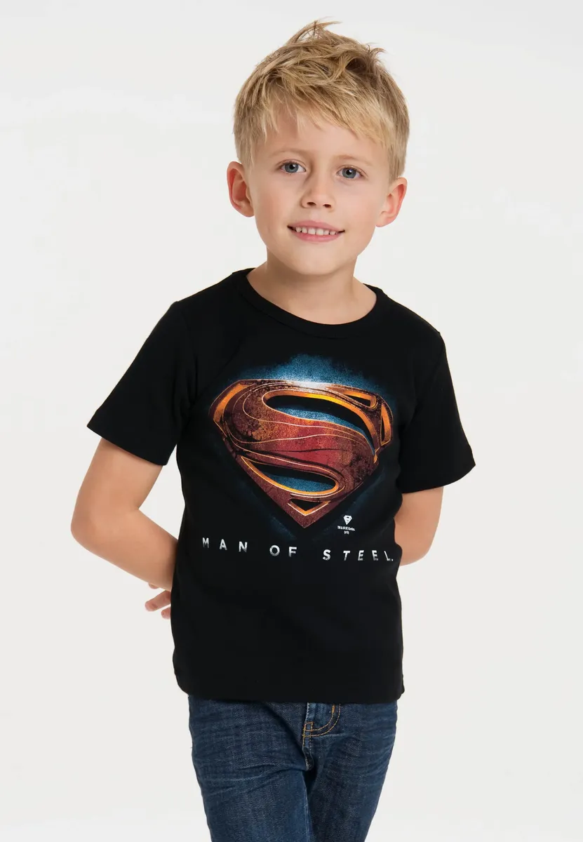 

Футболка Logoshirt "DC Superman Man of Steel", принт, цвет Schwarz-Mehrfarbig