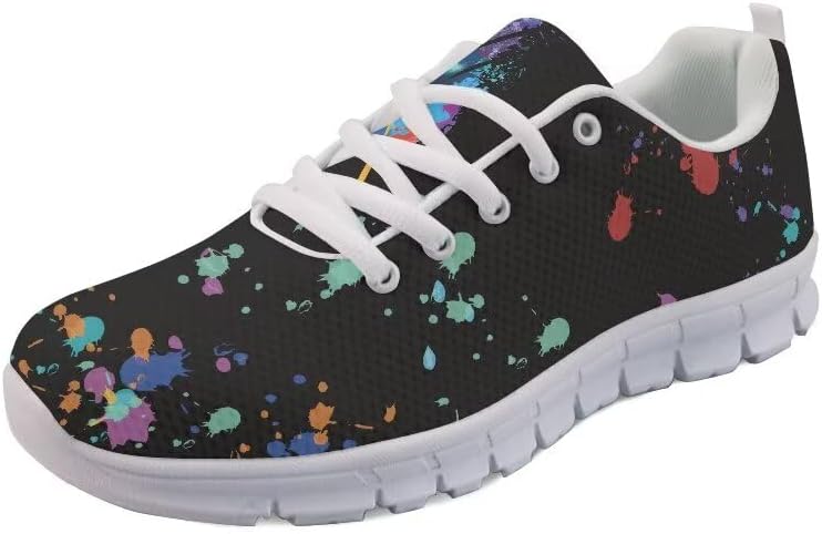 Мужские модные повседневные кроссовки AmzPrint, Colorful Splash Dot Print — фото 4