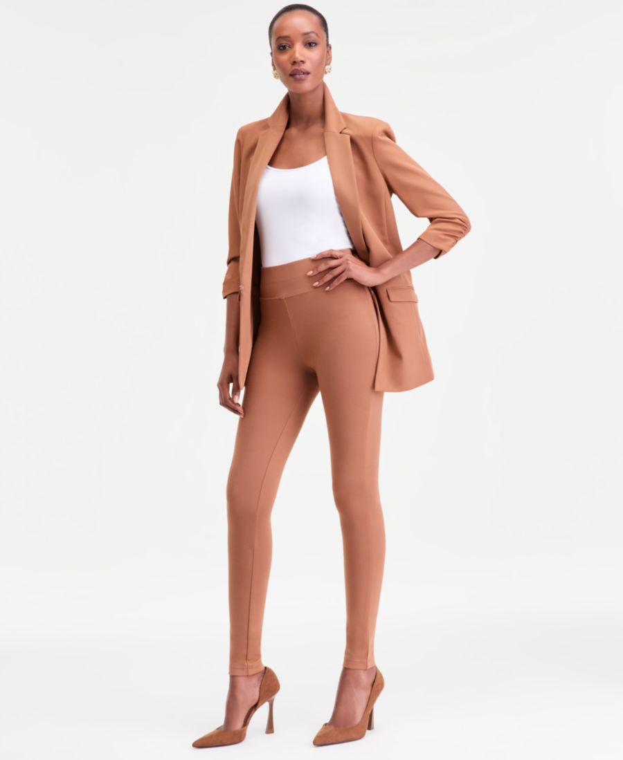 

Женские леггинсы с высокой посадкой из трикотажа понте INC International Concepts, Brown Saira