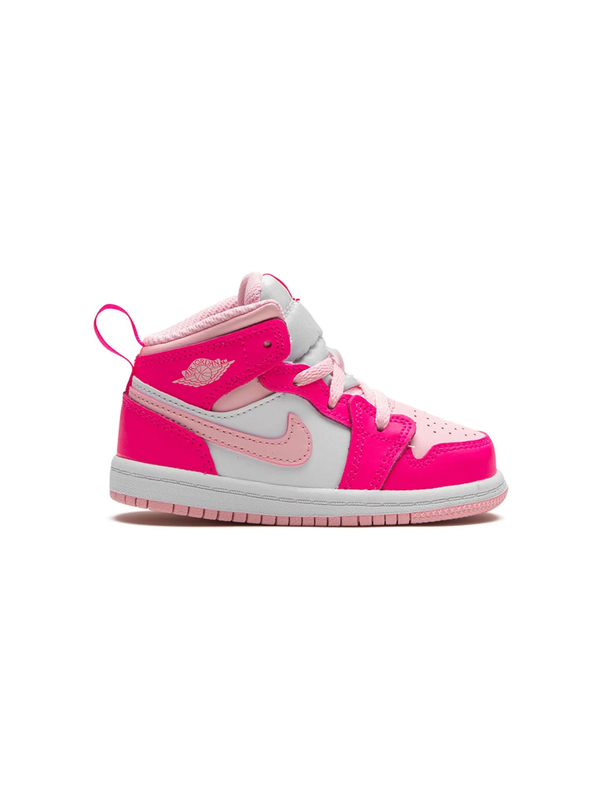 Кроссовки Air Jordan 1 Mid Fierce Jordan Kids, розовый — фото 2