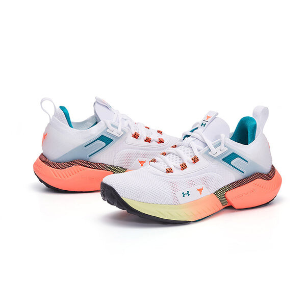 Кроссовки project rock 5 'white after burn' Under Armour, белый — фото 3