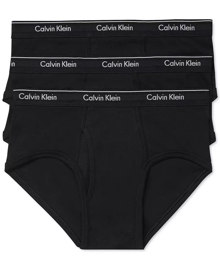 

Мужские классические трусы из хлопка, 3 шт Calvin Klein, черный