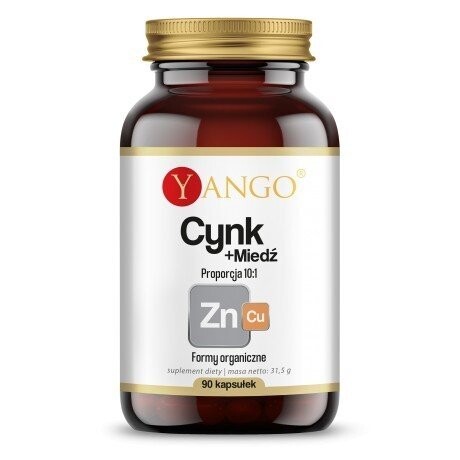 

Yango, Цинк Медь 10:1 Органический Zn Cu 90 капс.
