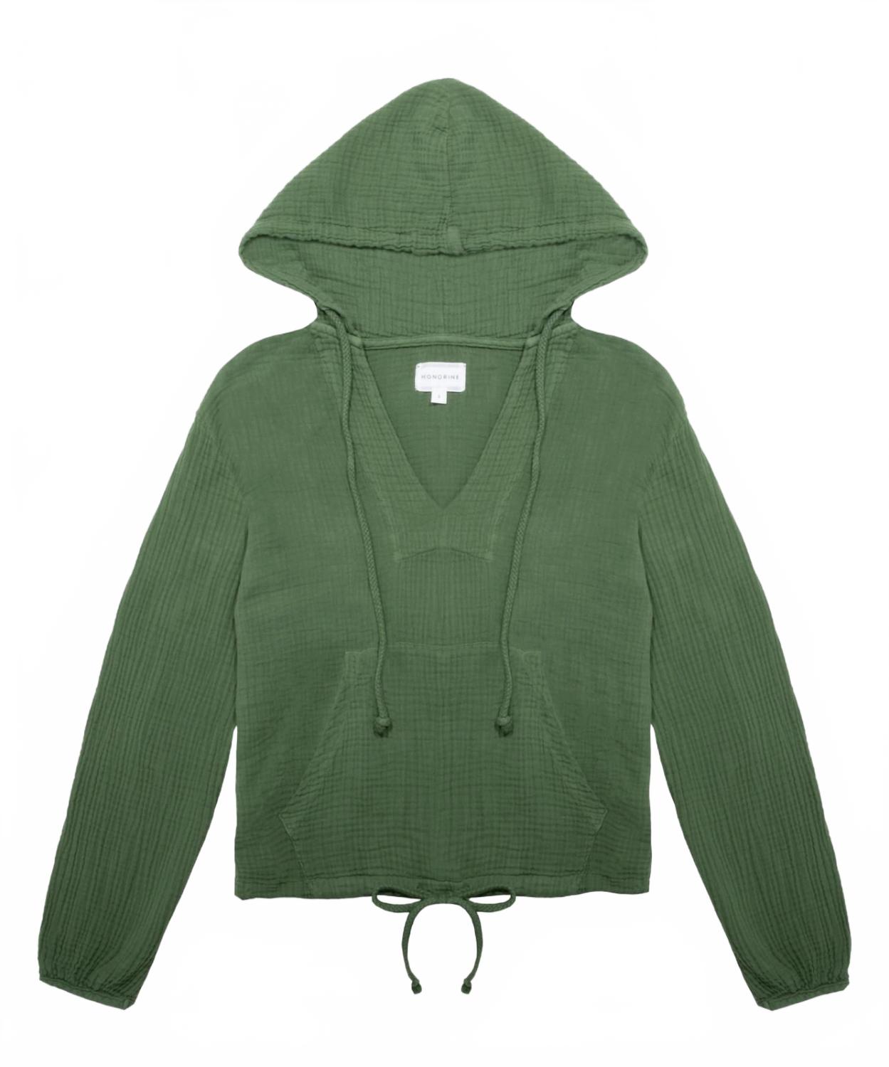 

HONORINE Женская толстовка цвета хаки с капюшоном, цвет базилик