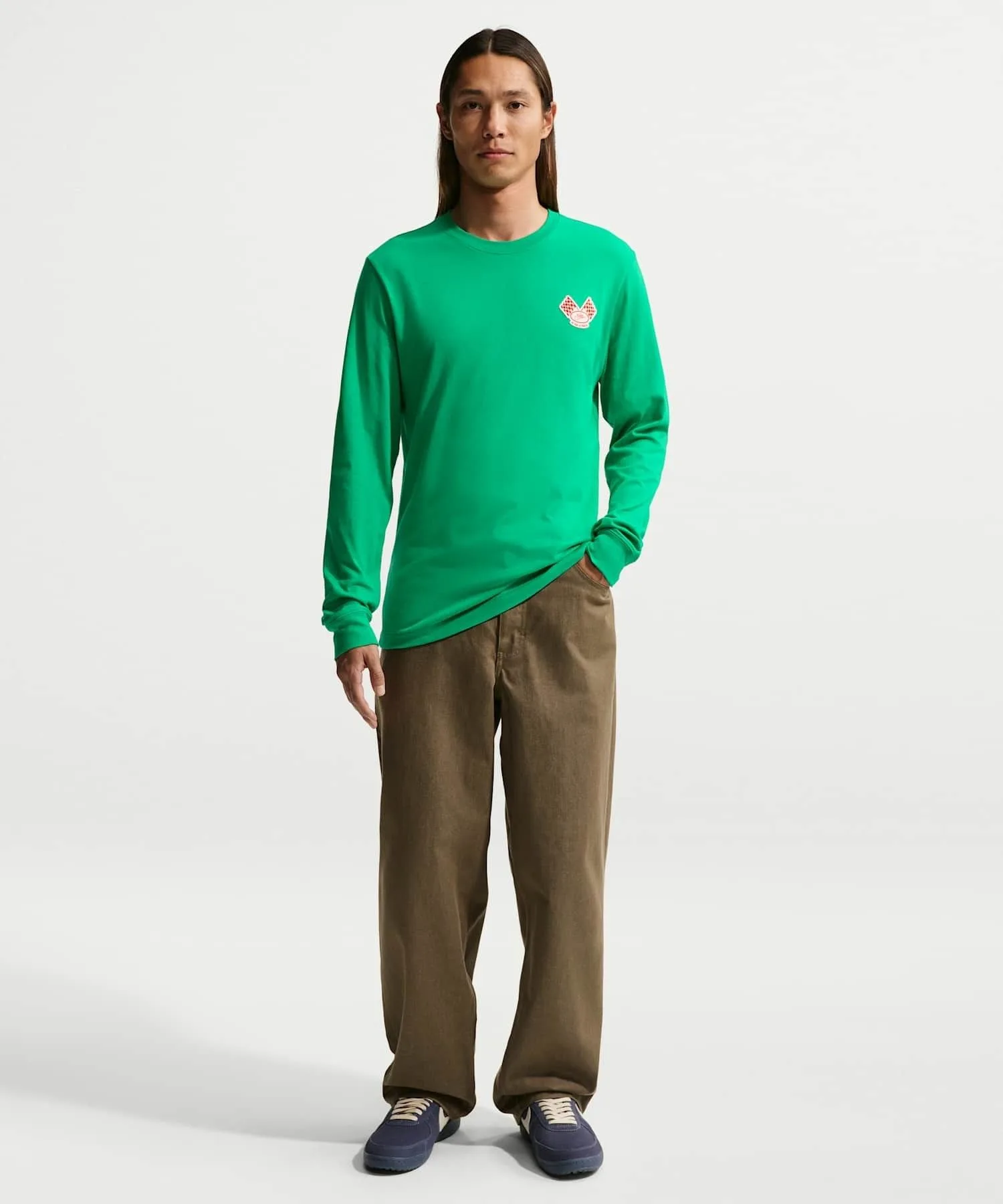 Мужская футболка с длинным рукавом Nike Sportswear FQ3761-324 Stadium Green — фото 4