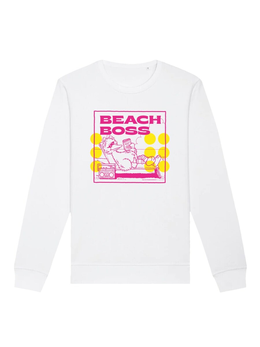 

Свитер F4NT4STIC Sweatshirt Sesamstraße Bibo Beach Boss, белый