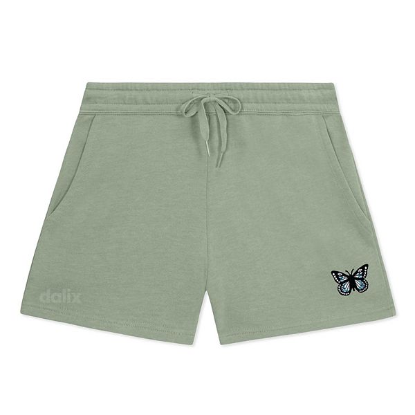 

Женские шорты из флиса midweight washed butterfly Dalix, Sage