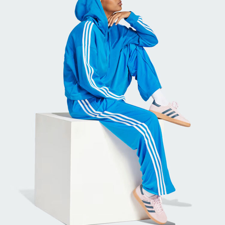 Adidas Originals Женские трикотажные спортивные штаны, цвет Blue — фото 4