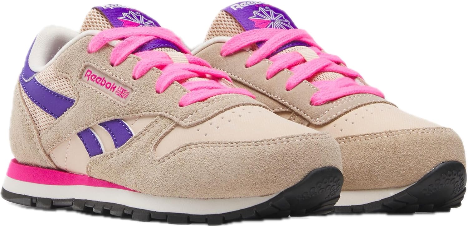 Кроссовки Reebok Classic Nylon (Little Kid), фиолетовый/розовый — фото 2
