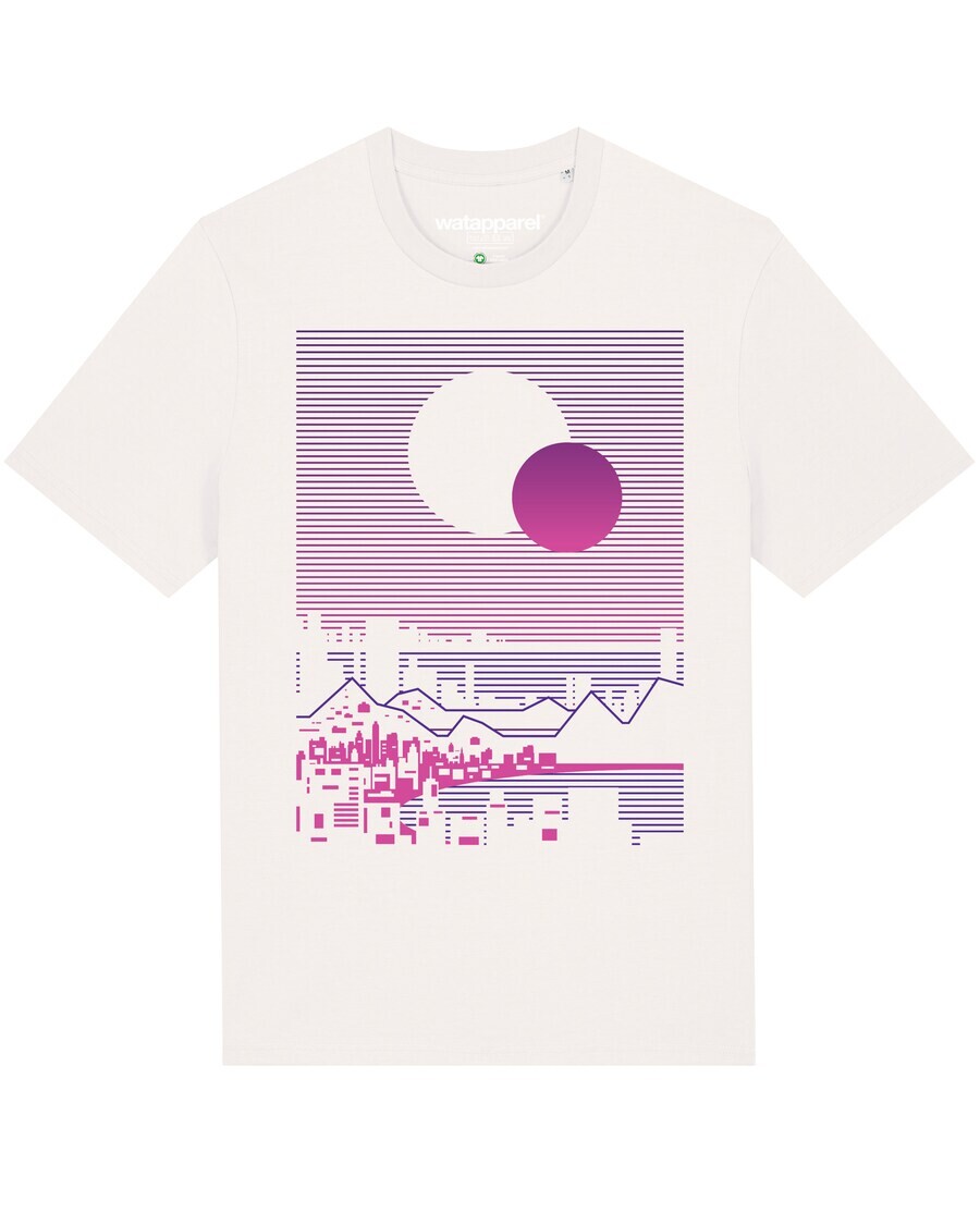 

Классическая футболка Watapparel Shirt Sun and Moon Skyline, белый