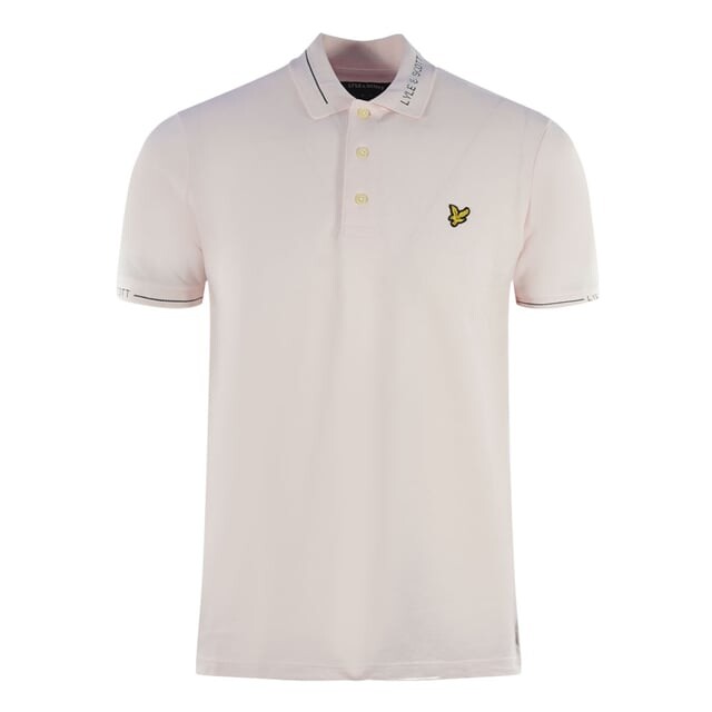 

Рубашка-Поло с фирменным воротником Lyle & Scott, розовый