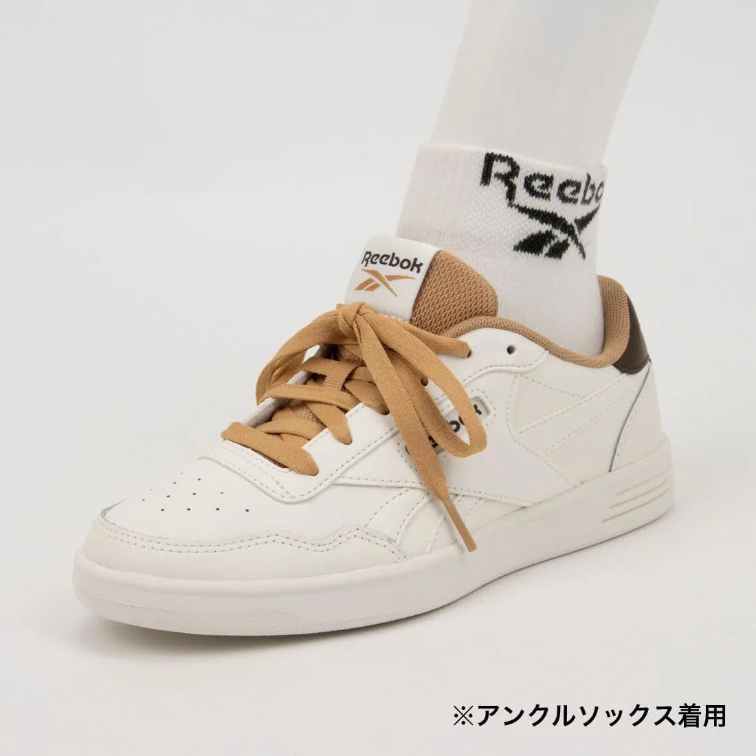 Кроссовки Reebok Workout Low Classic, Chalk Camel Campus Brown — фото 4