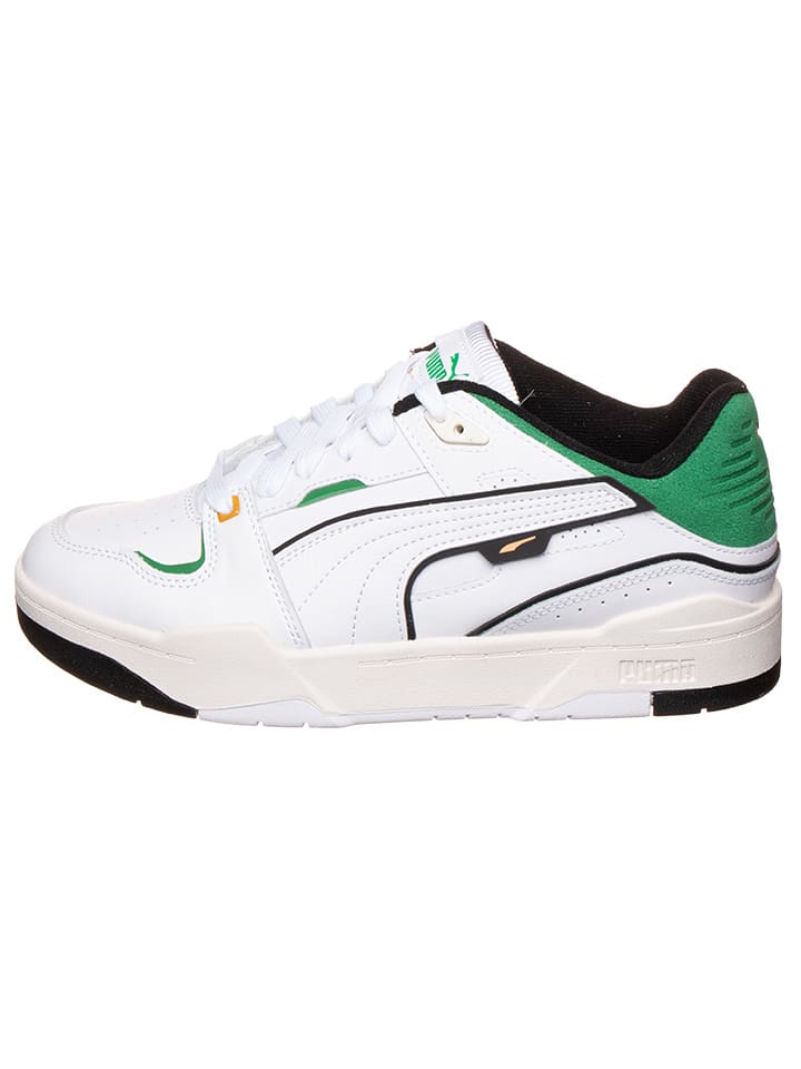 

Низкие кроссовки Puma, белый/зеленый/черный