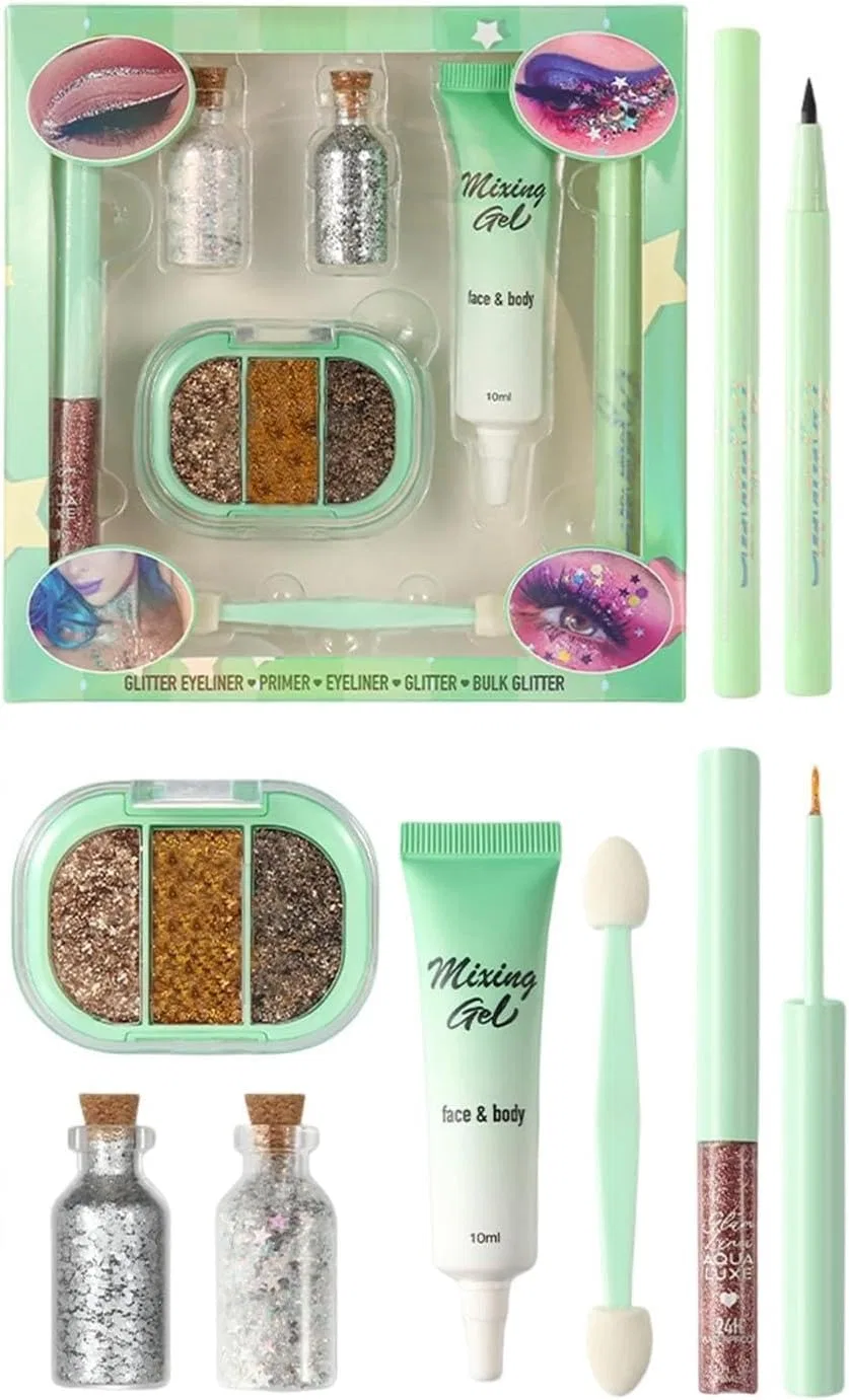 Набор для макияжа с блестками No brand, 1 шт.