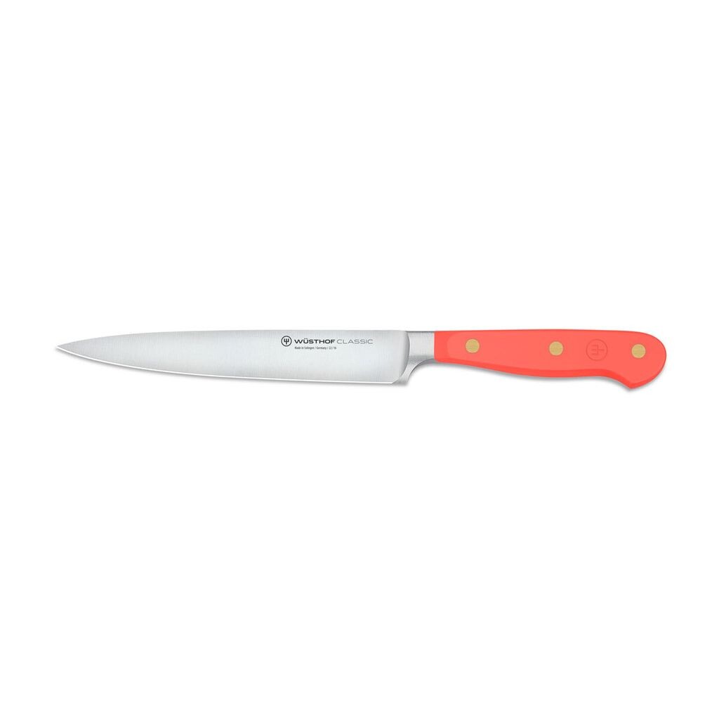 

Нож для ветчины CLASSIC COLOR 16 см, цвет: коралловый персик Wüsthof