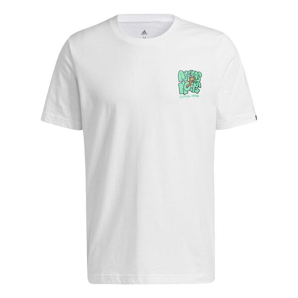 

Футболка lil stripe boba graphic tee men's white Adidas, белый