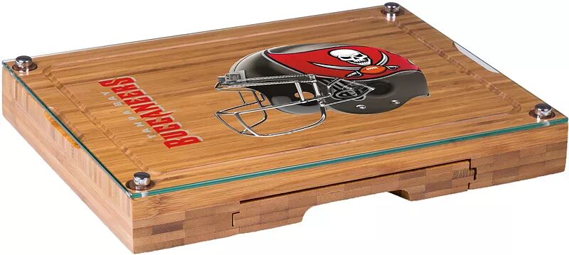 

Picnic Time Tampa Bay Buccaneers Доска для сыра и набор ножей со стеклянной крышкой