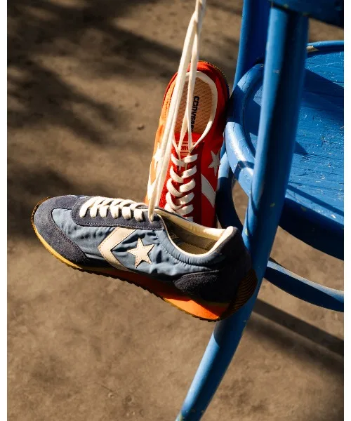 Унисекс кроссовки Converse STAR FIRE из нейлона и замши синие