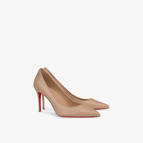 Туфли-лодочки Christian Louboutin из кожи, красный — фото 3
