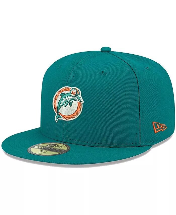 

Мужская бейсболка Aqua Miami Dolphins Omaha Throwback 59FIFTY Fitted New Era