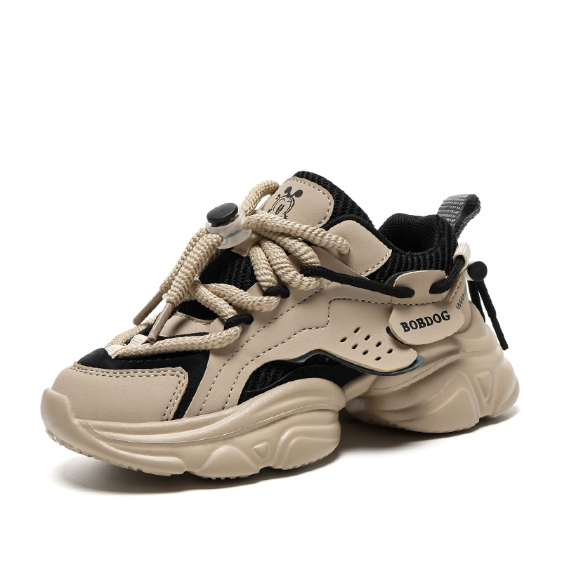 

Детская повседневная обувь для детей BOBDOG, бежевый/черный