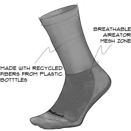 

Носок Aireator 6 дюймов DeFeet, цвет Do Epic Shit