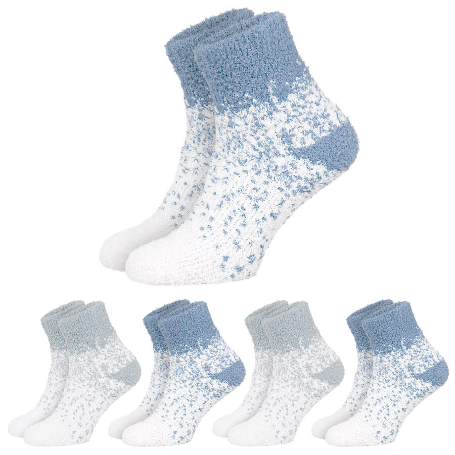 

BLACK SNAKE пары уютных носков | пушистые домашние носки | женские | серые/синие