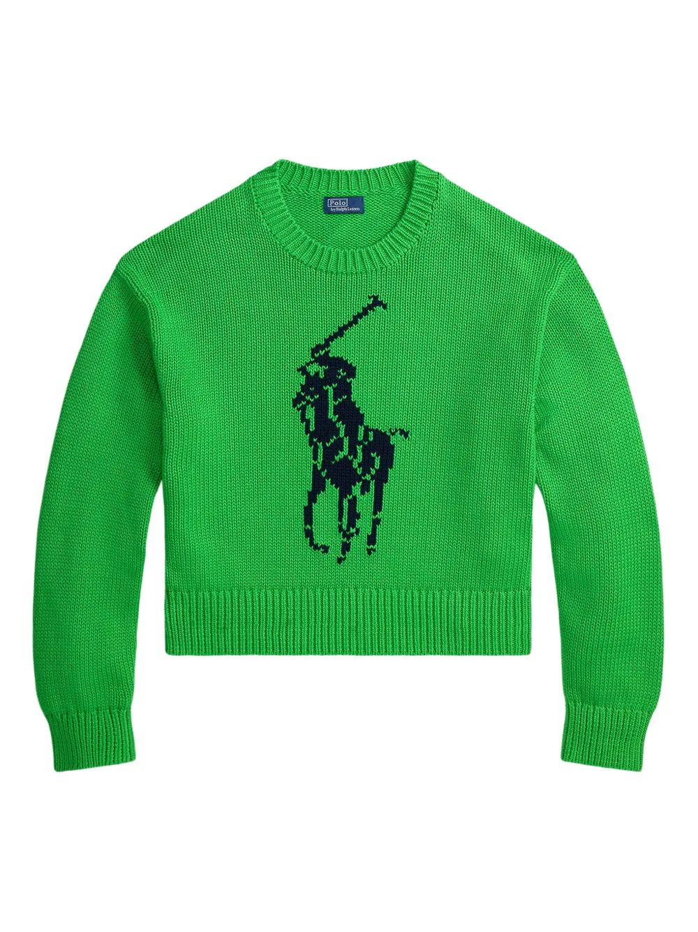 Свитер с графичным принтом Polo Ralph Lauren, зеленый