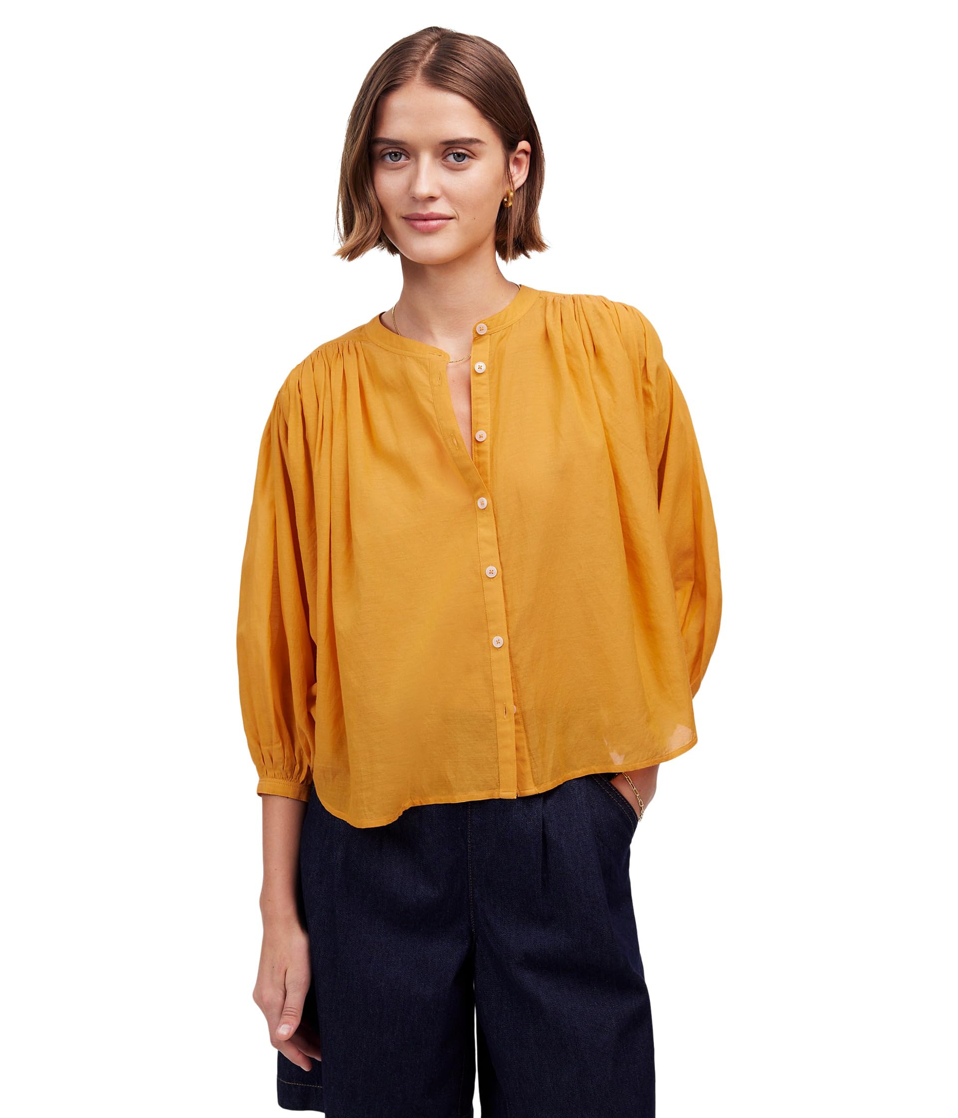 

Топ Madewell Maddy Top - Cotton Sushi Voile, цвет Pollen